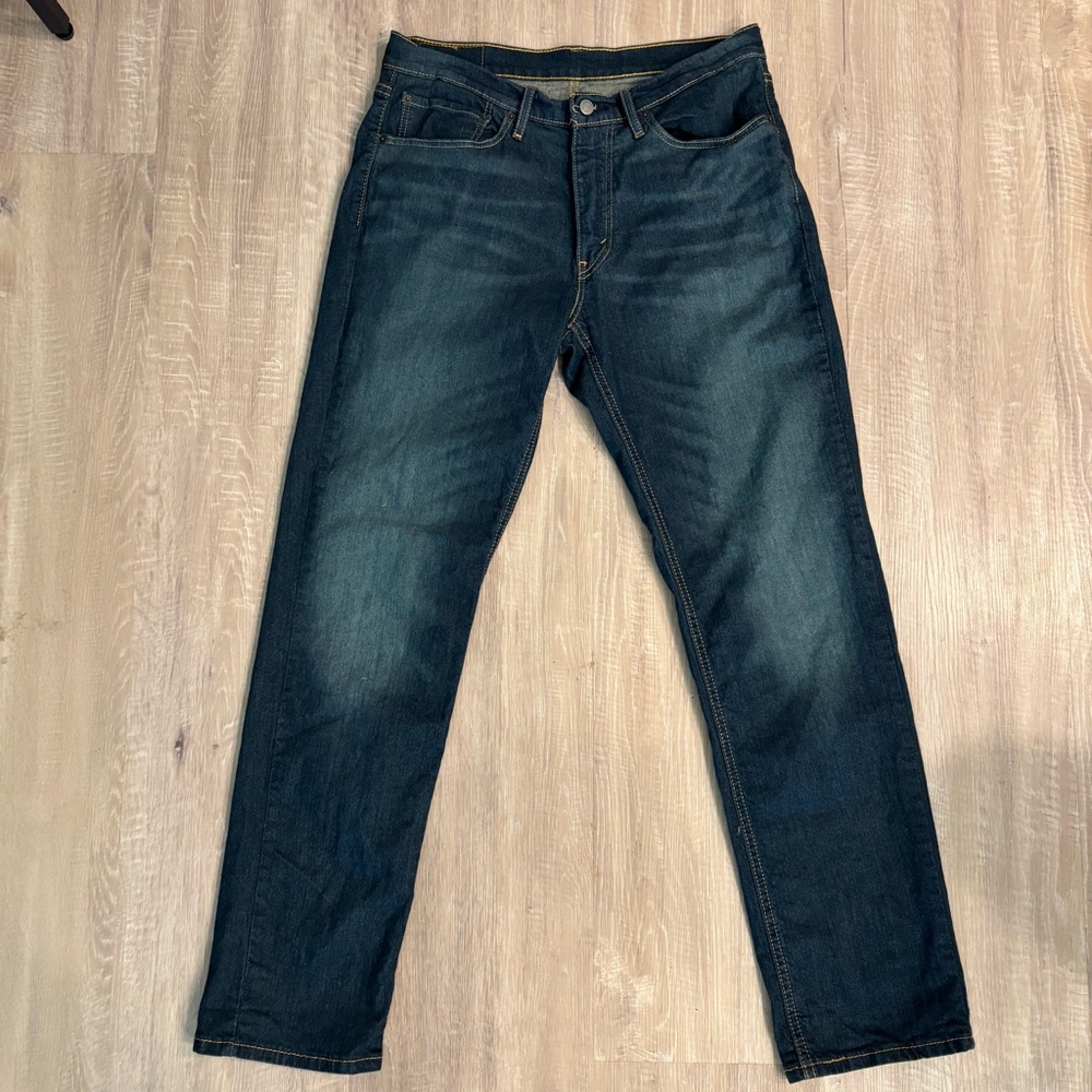 Levi’s 541 Athletic Taper Fit Stretch Men’s Dark Blue Denim Jeans 34X34 Flex Fit